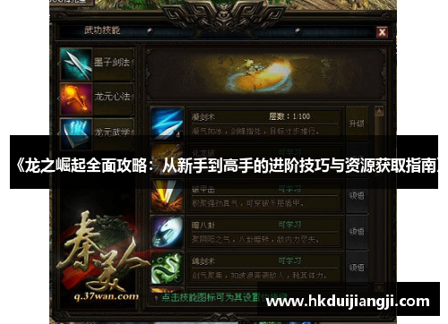 《龙之崛起全面攻略：从新手到高手的进阶技巧与资源获取指南》